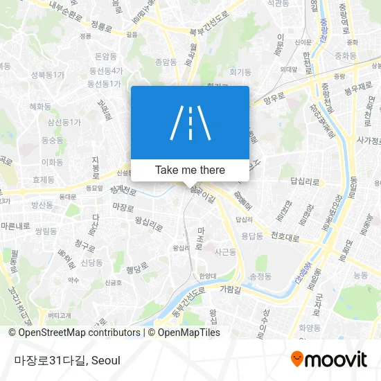 마장로31다길 map