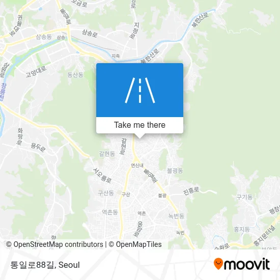 통일로88길 map