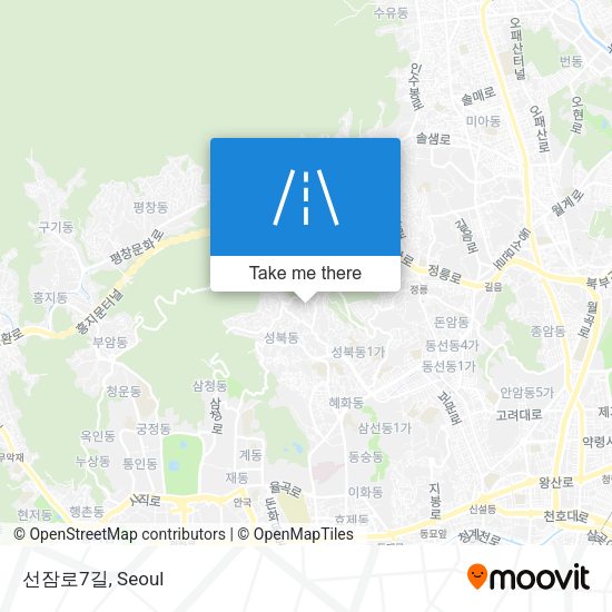 선잠로7길 map