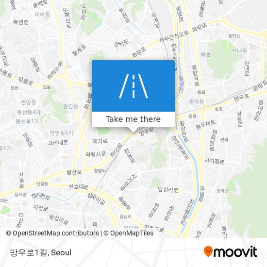 망우로1길 map