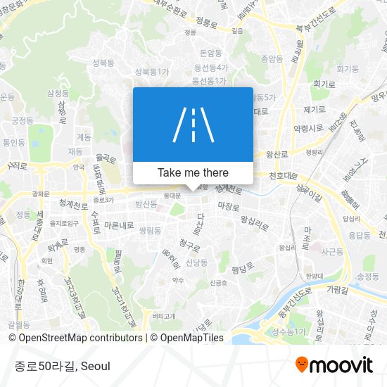 종로50라길 map