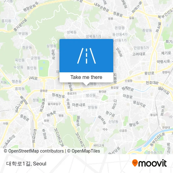 대학로1길 map