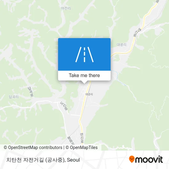 치탄천 자전거길 (공사중) map