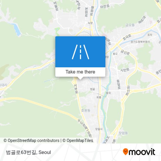 범골로63번길 map
