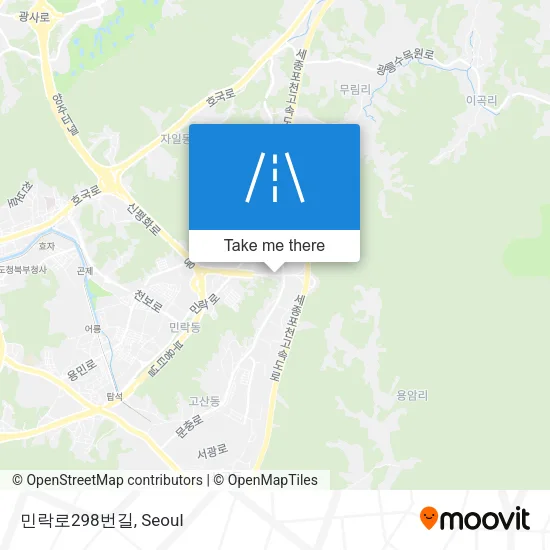 민락로298번길 map