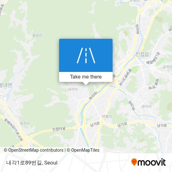내각1로89번길 map