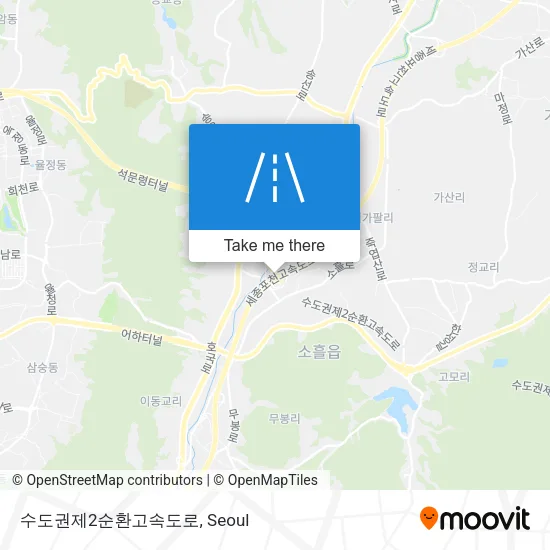수도권제2순환고속도로 map