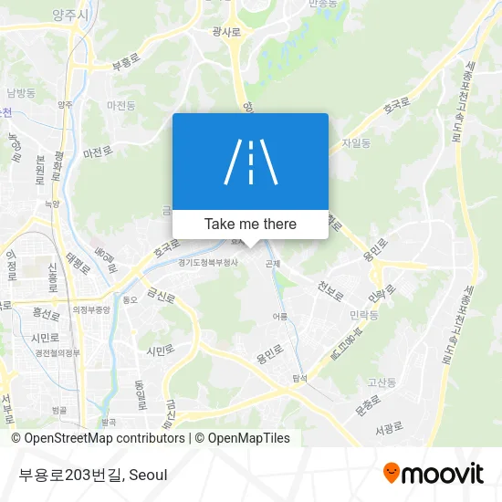 부용로203번길 map