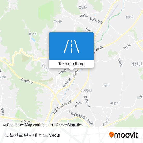 노블랜드 단지내 차도 map