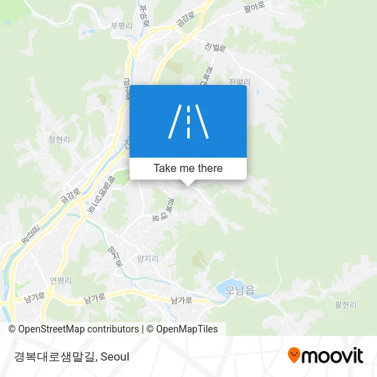 경복대로샘말길 map