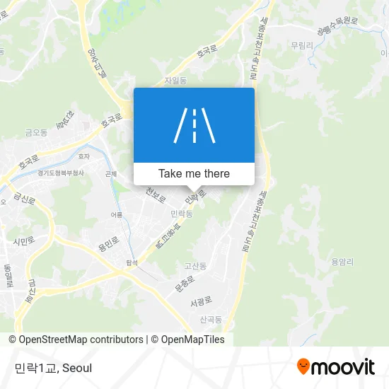 민락1교 map