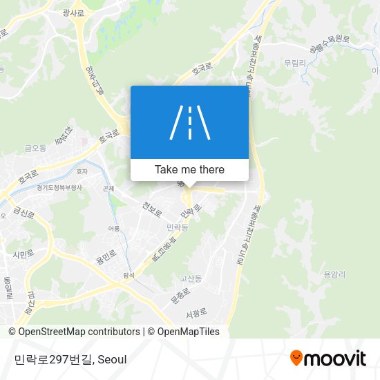 민락로297번길 map