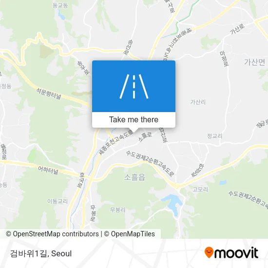 검바위1길 map