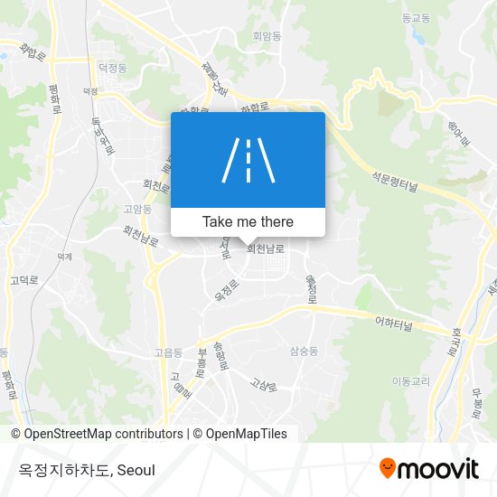 옥정지하차도 map