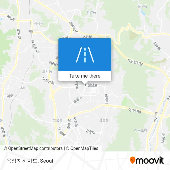 옥정지하차도 map