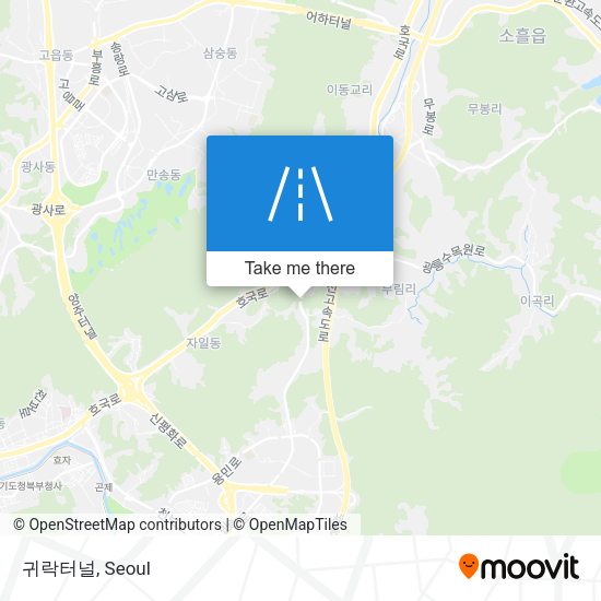 귀락터널 map