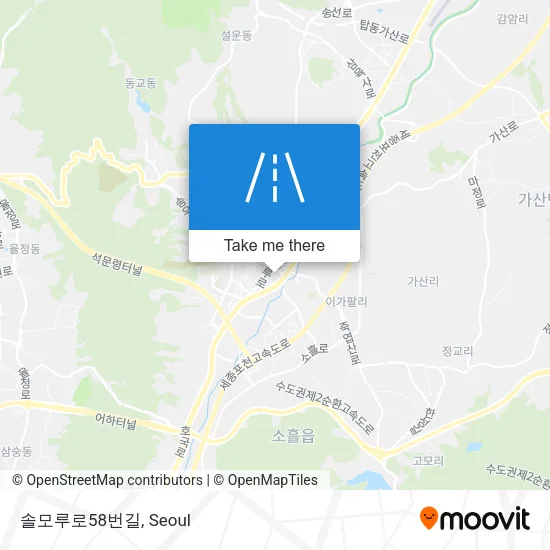 솔모루로58번길 map