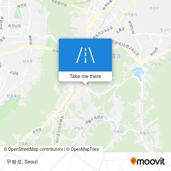 무봉로 map