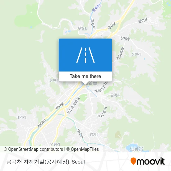 금곡천 자전거길(공사예정) map