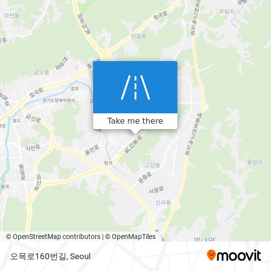 오목로160번길 map