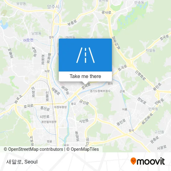 새말로 map