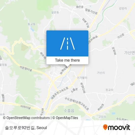 솔모루로92번길 map