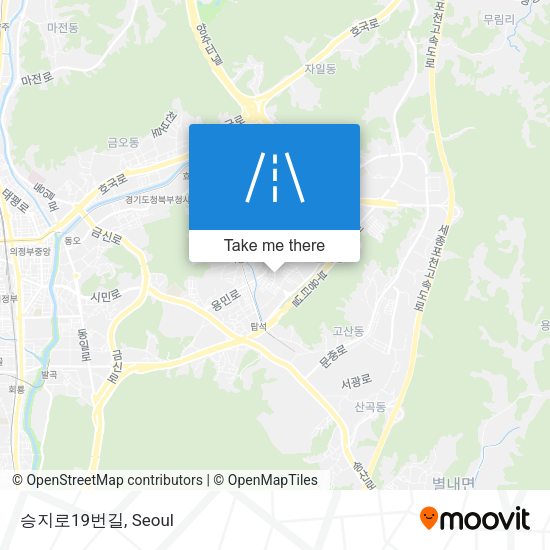승지로19번길 map
