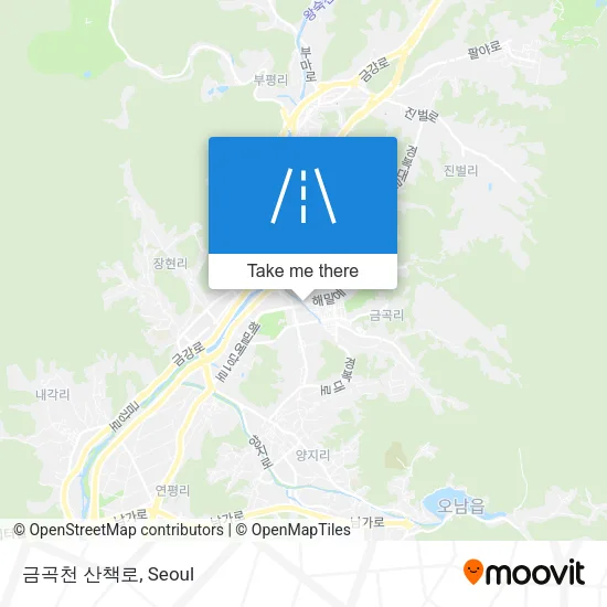 금곡천 산책로 map