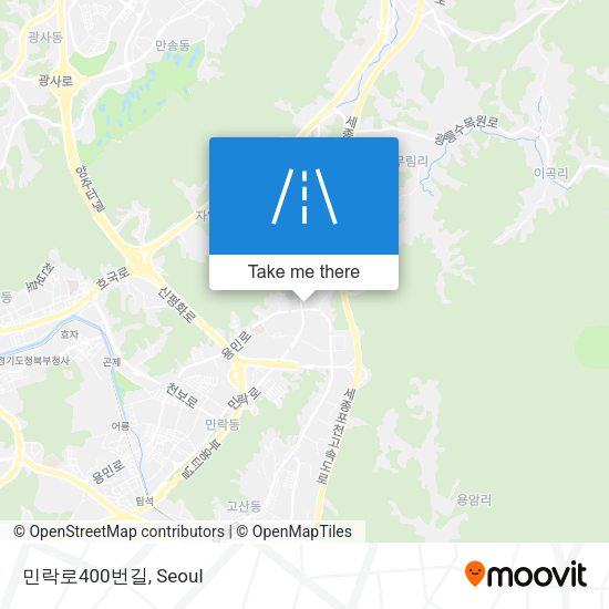 민락로400번길 map