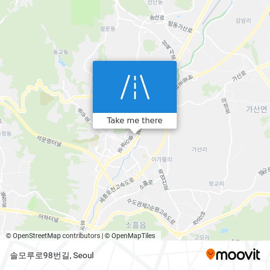 솔모루로98번길 map