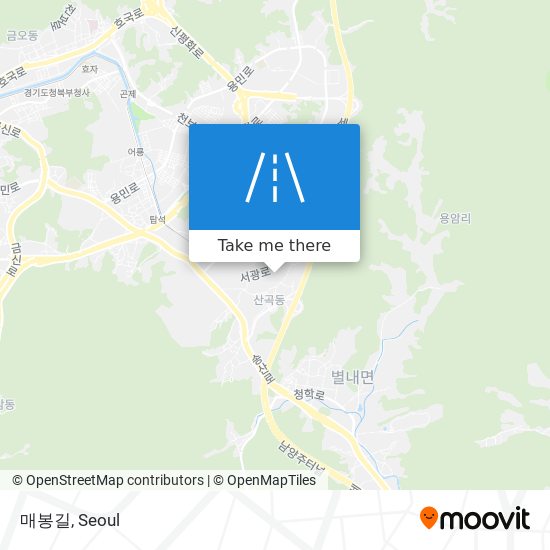 매봉길 map