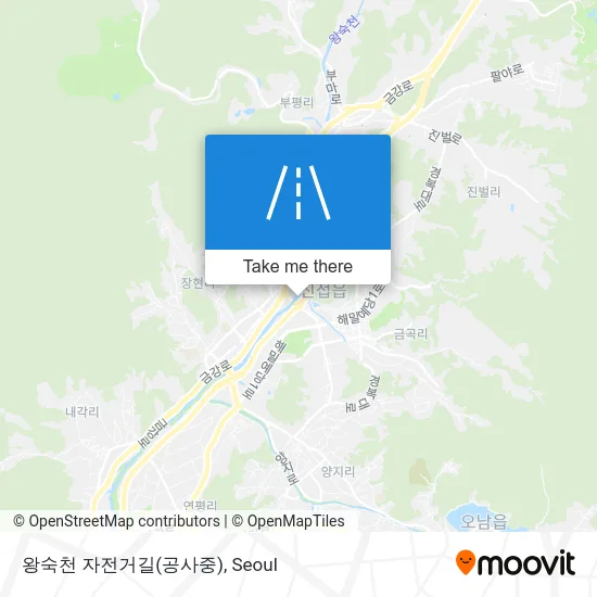 왕숙천 자전거길(공사중) map