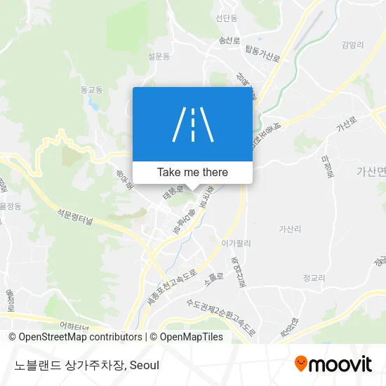 노블랜드 상가주차장 map