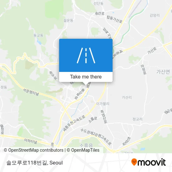 솔모루로118번길 map
