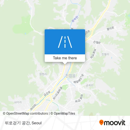 뒤로걷기 공간 map