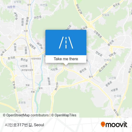 시민로317번길 map