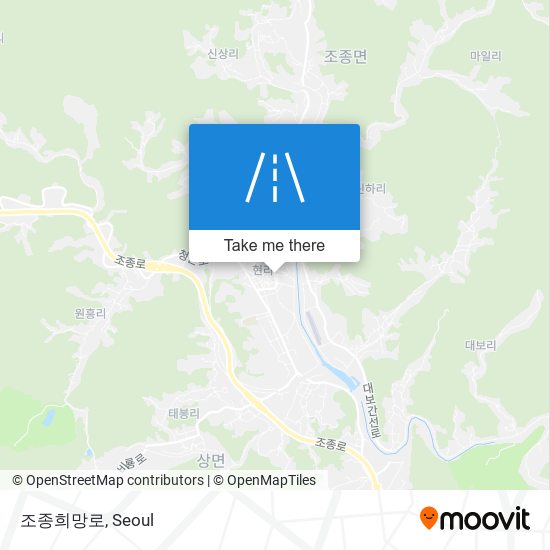 조종희망로 map