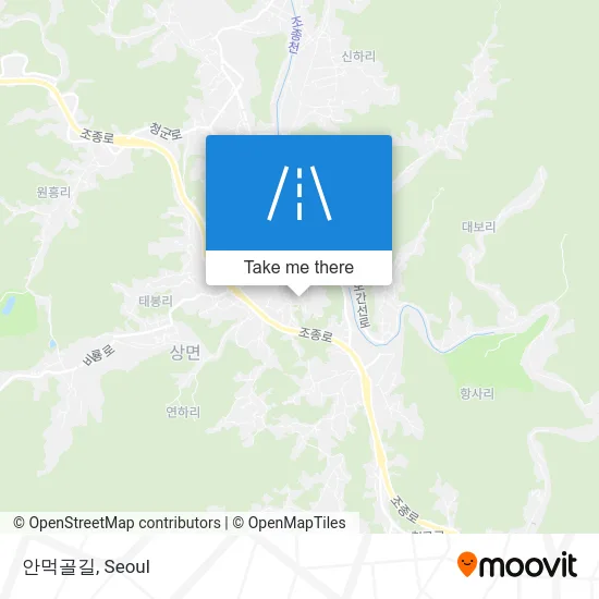 안먹골길 map