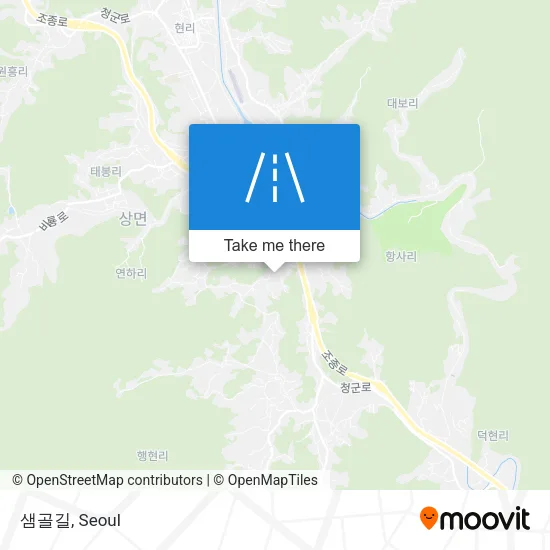 샘골길 map