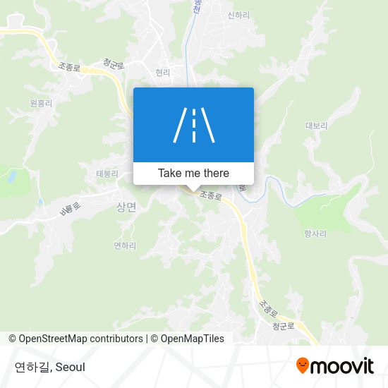 연하길 map
