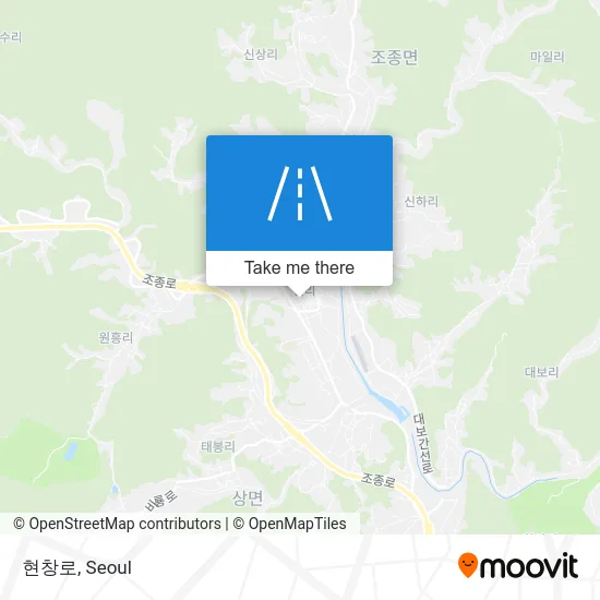 현창로 map