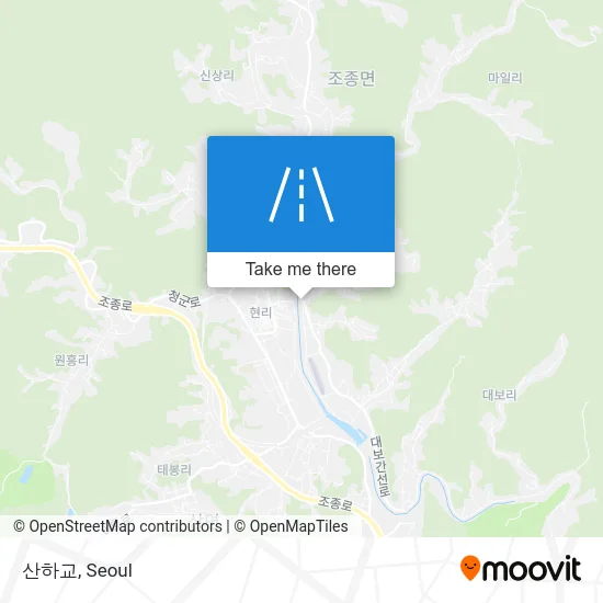 산하교 map