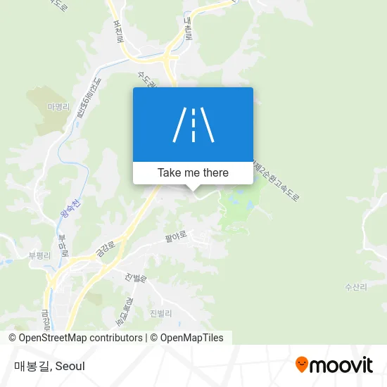 매봉길 map