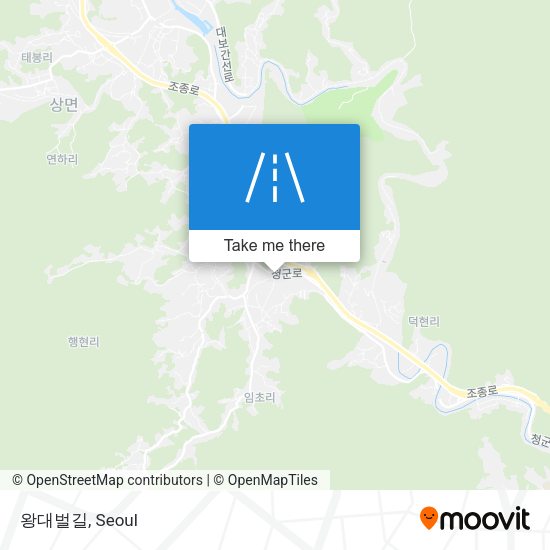 왕대벌길 map