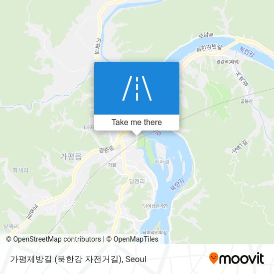 가평제방길 (북한강 자전거길) map