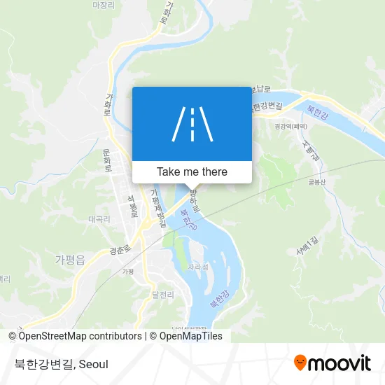 북한강변길 map