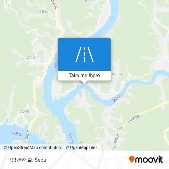 박암관천길 map