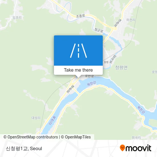 신청평1교 map