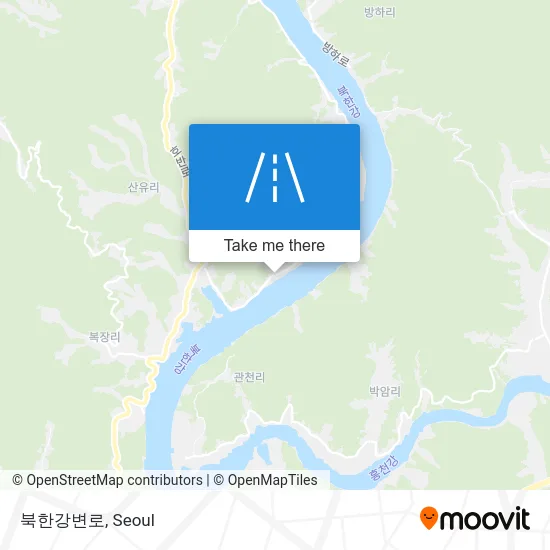 북한강변로 map