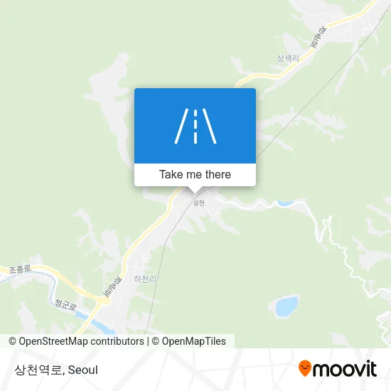 상천역로 map